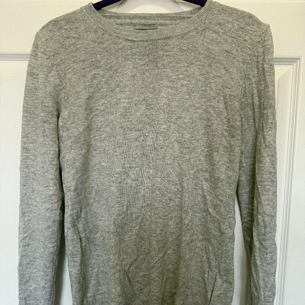 Grey Apt 9 Lightweight Sweater Cashmere Blend Size M